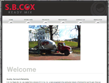 Tablet Screenshot of coxreadymix.com